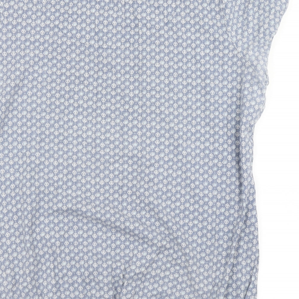 NEXT Womens Blue Floral  Basic T-Shirt Size 16
