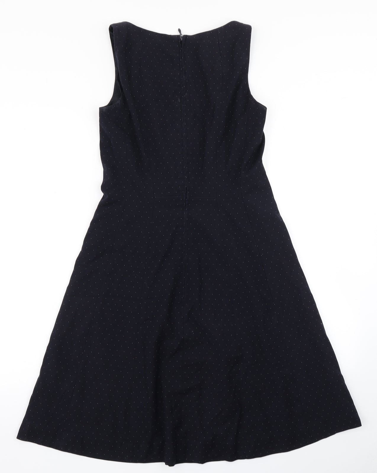 H&M Womens Blue Polka Dot  Fit & Flare  Size 10