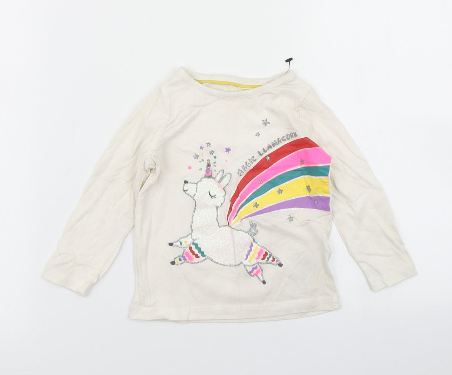 M&S Girls White   Basic T-Shirt Size 12-18 Months