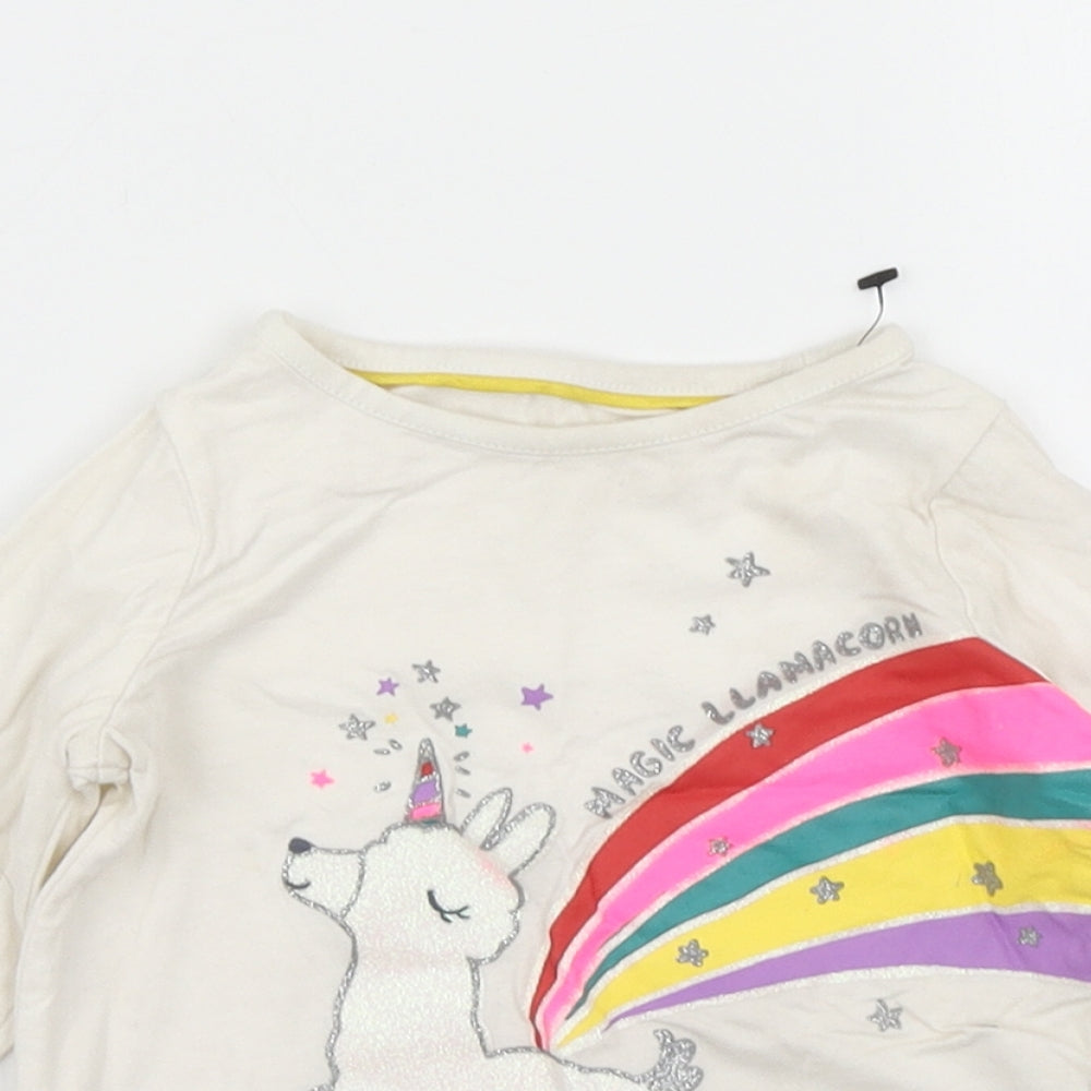 M&S Girls White   Basic T-Shirt Size 12-18 Months