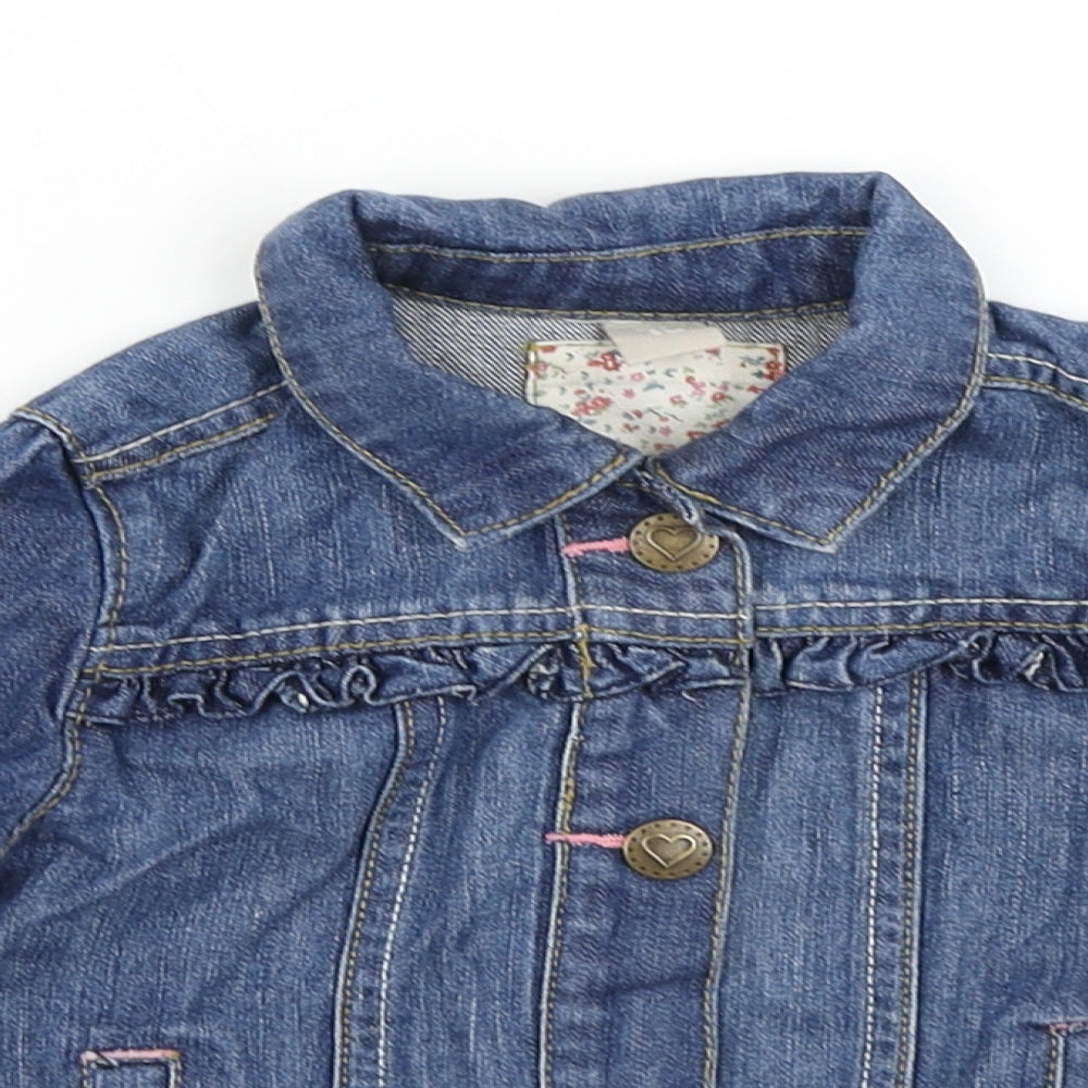 TU Girls Blue  Denim Jacket  Size 12-18 Months