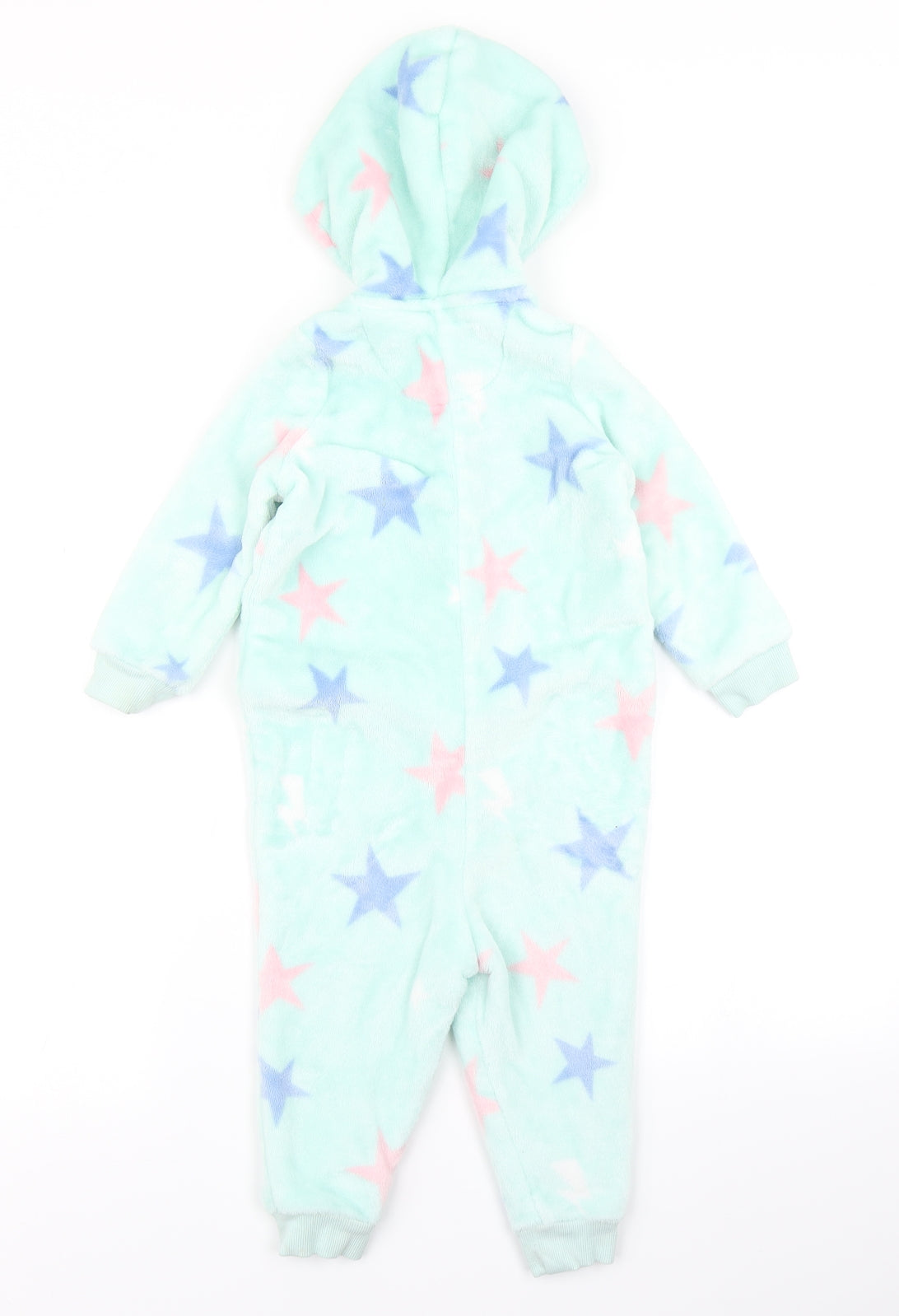 M&S Girls Blue Spotted  Capri One Piece Size 12-18 Months