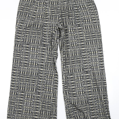 E-vie Womens Grey Argyle/Diamond  Dress Pants Trousers Size 10 L28 in