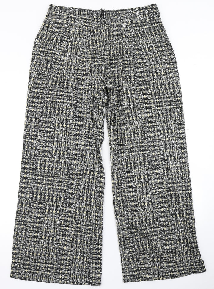 E-vie Womens Grey Argyle/Diamond Dress Pants Trousers Size 10 L28 in