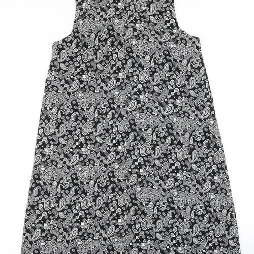 Noisy may Womens Black Paisley  A-Line  Size S