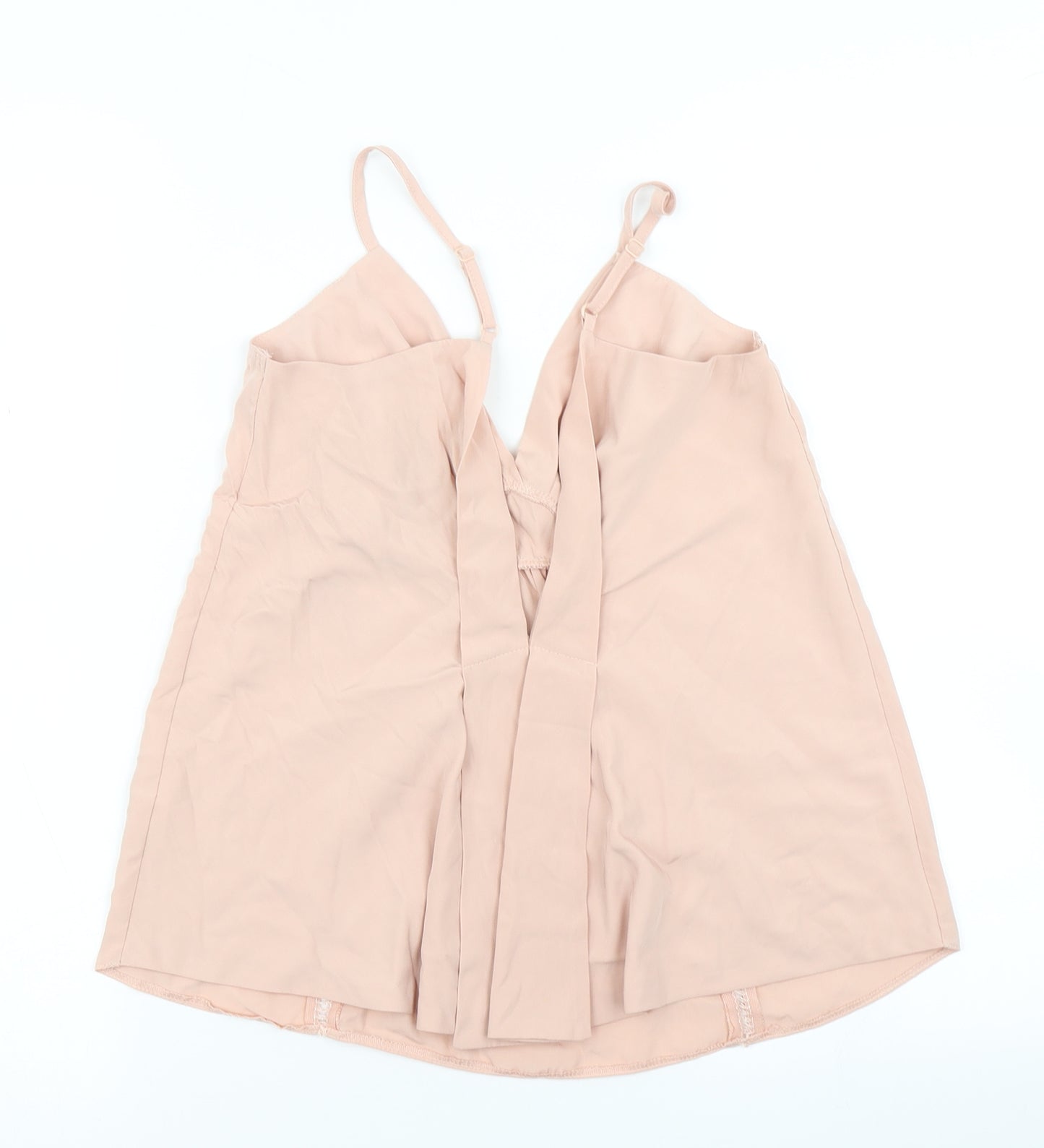 ASOS Womens Pink   Camisole Blouse Size 8  - Plunge back