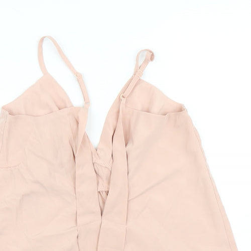 ASOS Womens Pink   Camisole Blouse Size 8  - Plunge back