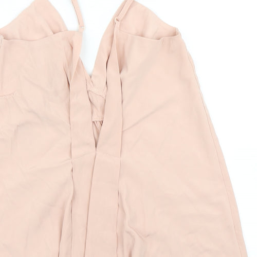 ASOS Womens Pink   Camisole Blouse Size 8  - Plunge back