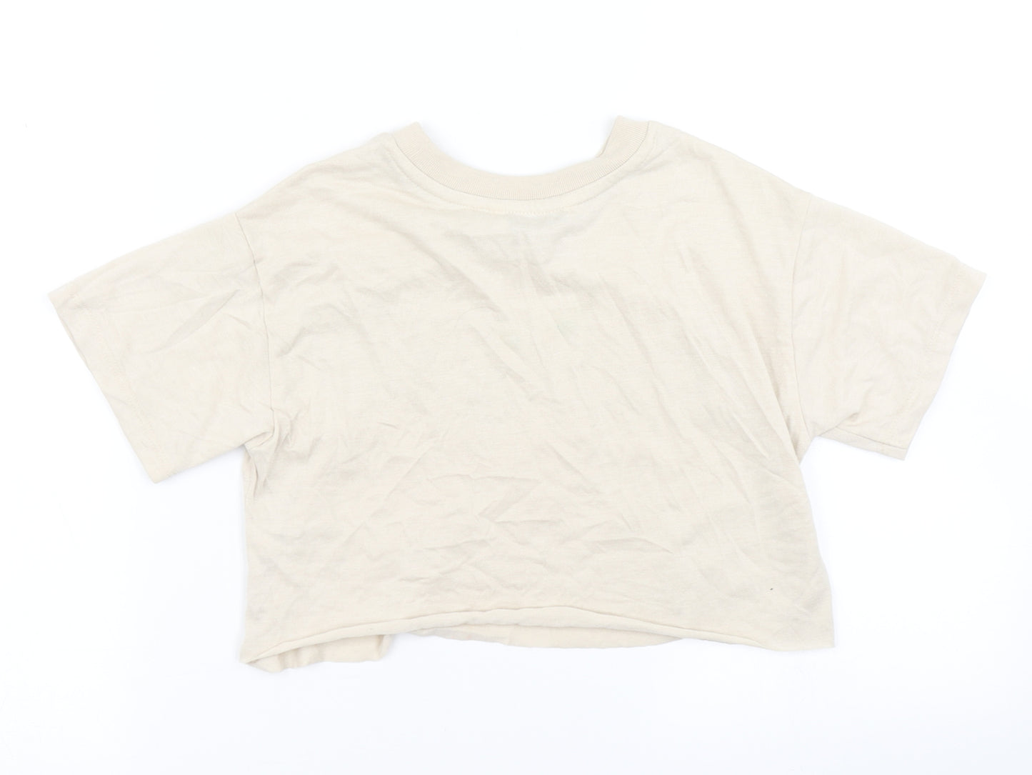 George Girls Brown   Cropped T-Shirt Size 7-8 Years