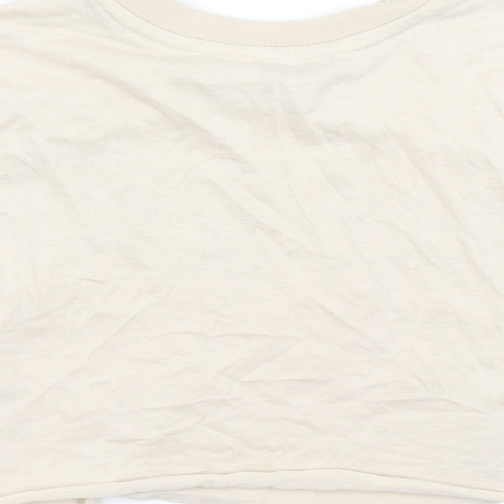 George Girls Brown   Cropped T-Shirt Size 7-8 Years