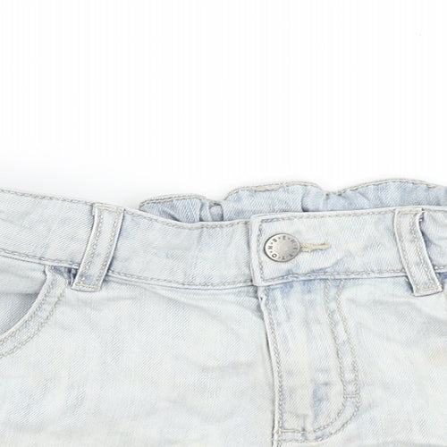 Benetton Jeans Girls Blue  Denim Mom Shorts Size 11-12 Years