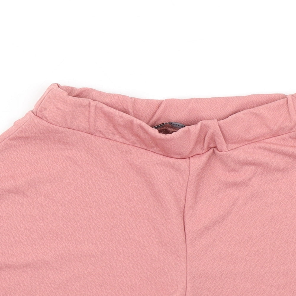 PRETTYLITTLETHING Womens Pink   Hot Pants Shorts Size 4