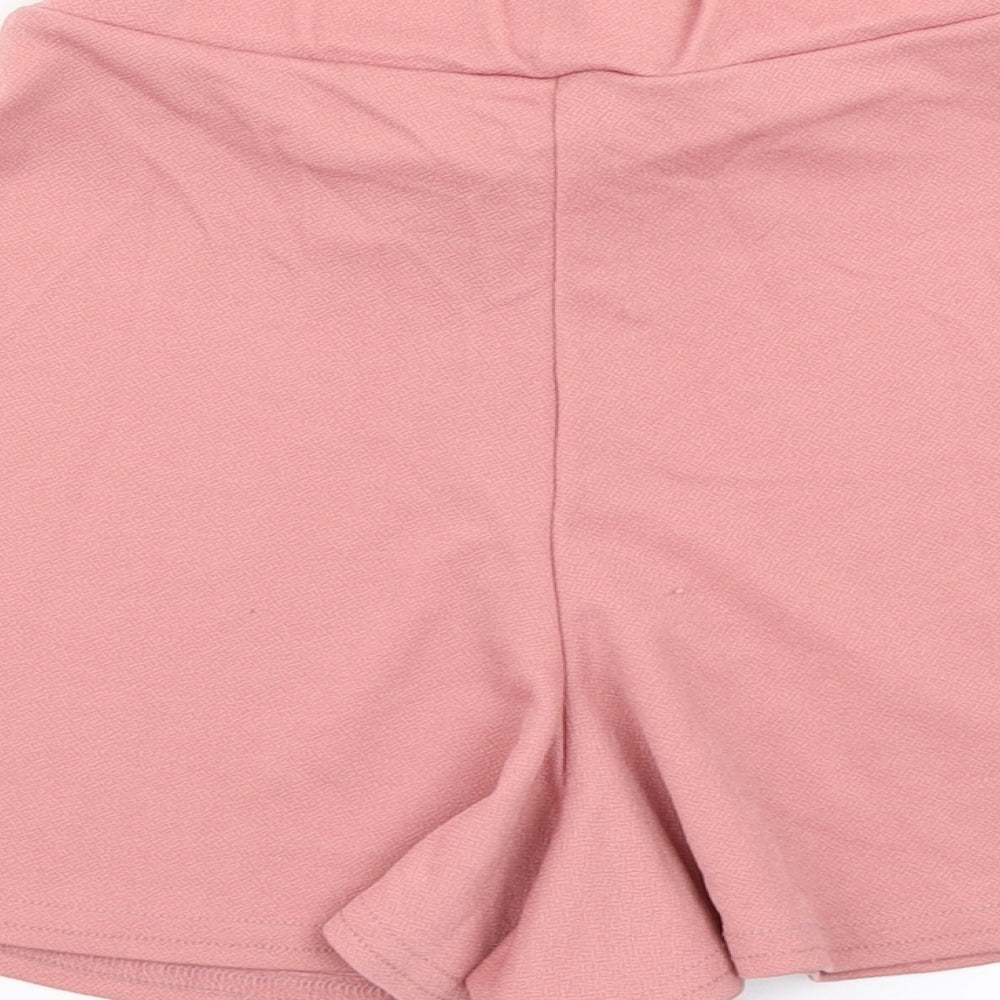 PRETTYLITTLETHING Womens Pink   Hot Pants Shorts Size 4