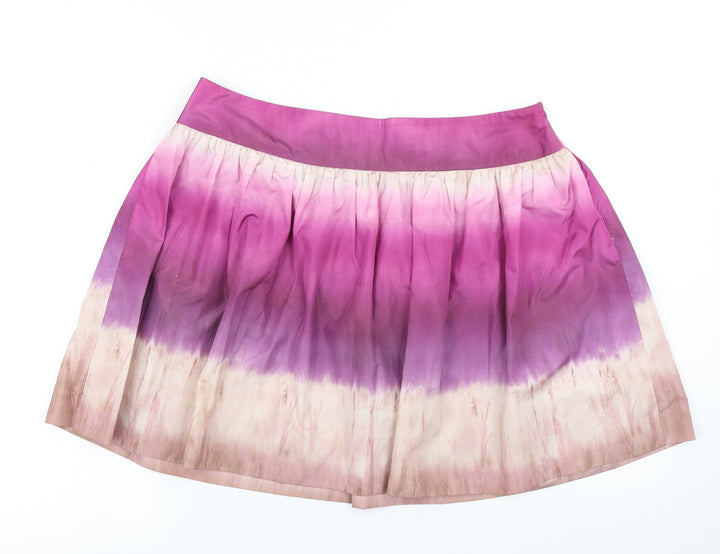 Adam Womens Pink   Flare Skirt Size 8  - Tie Dye