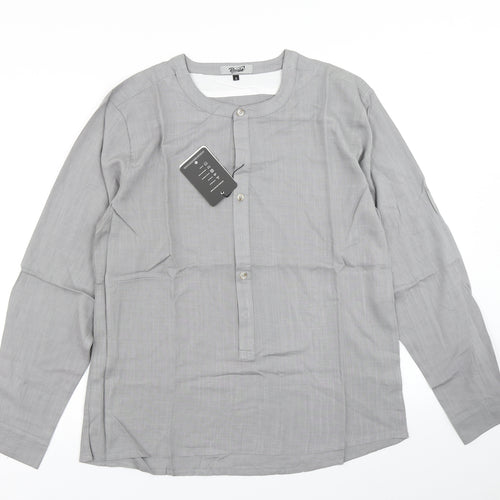 Reverb Mens Grey    Button-Up Size S