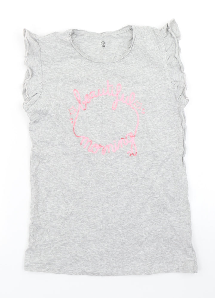 La Redoute Girls Grey   Basic T-Shirt Size 12 Years