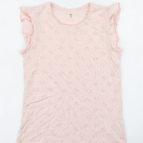 La Redoute Girls Pink   Basic T-Shirt Size 12 Years