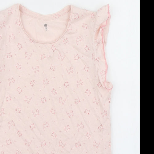 La Redoute Girls Pink   Basic T-Shirt Size 12 Years