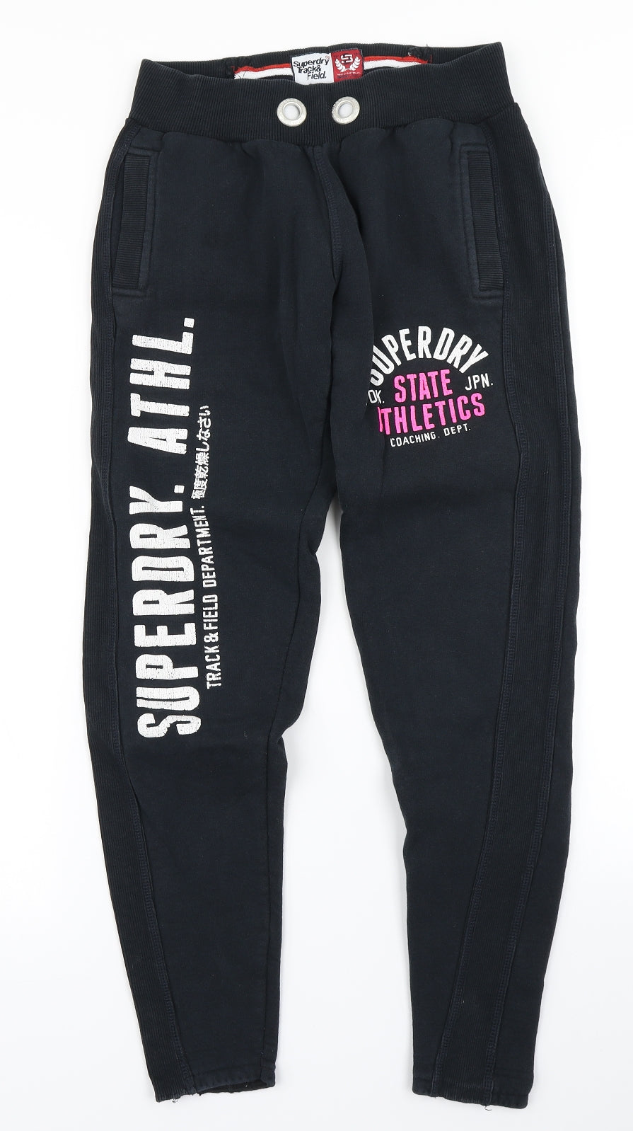 Superdry Womens Blue   Jogger Trousers Size XS L28 in