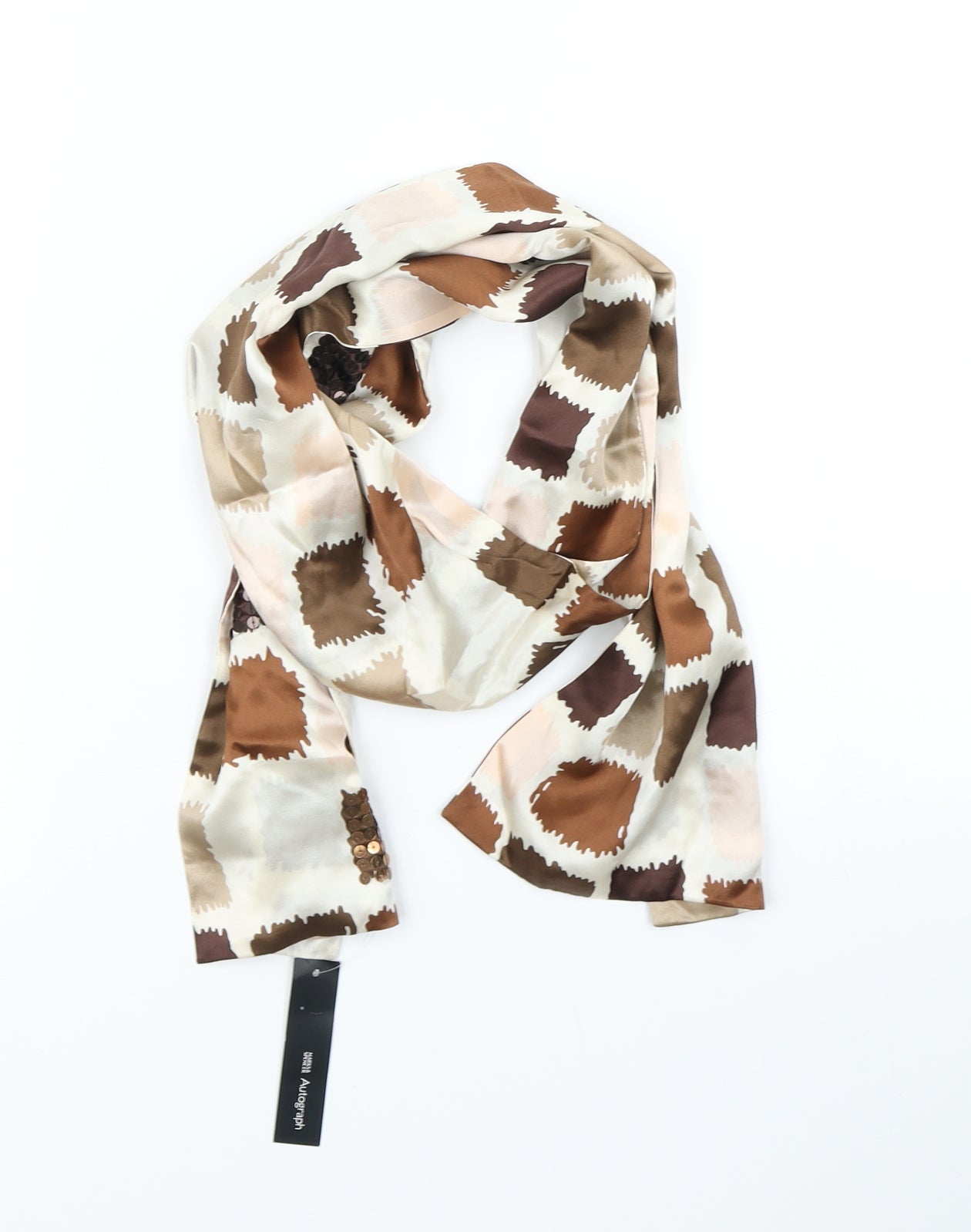 Autograph Womens Brown Polka Dot   Scarf