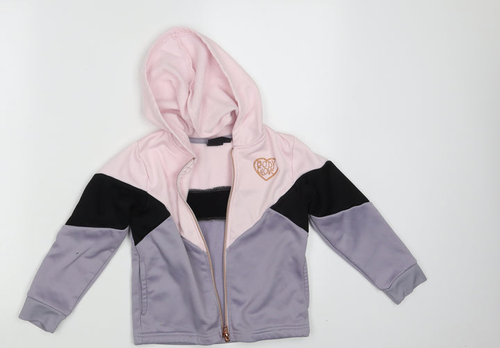 Body Glove Girls Multicoloured Full Zip Hoodie Size 6 Years