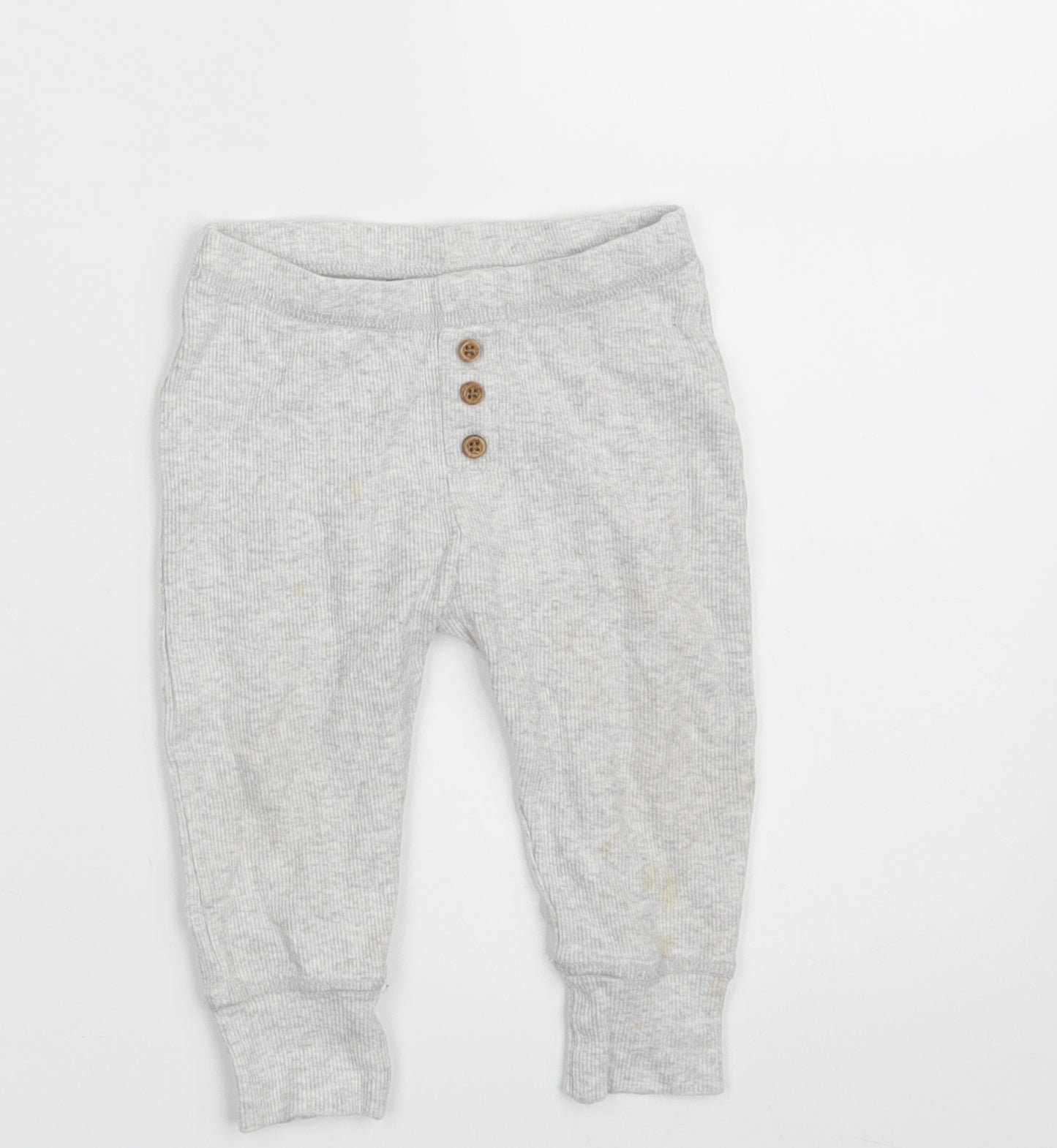M&S Baby Grey   Jogger Leggings Size 6-9 Months  - Waist 16in; Inside  leg 9in