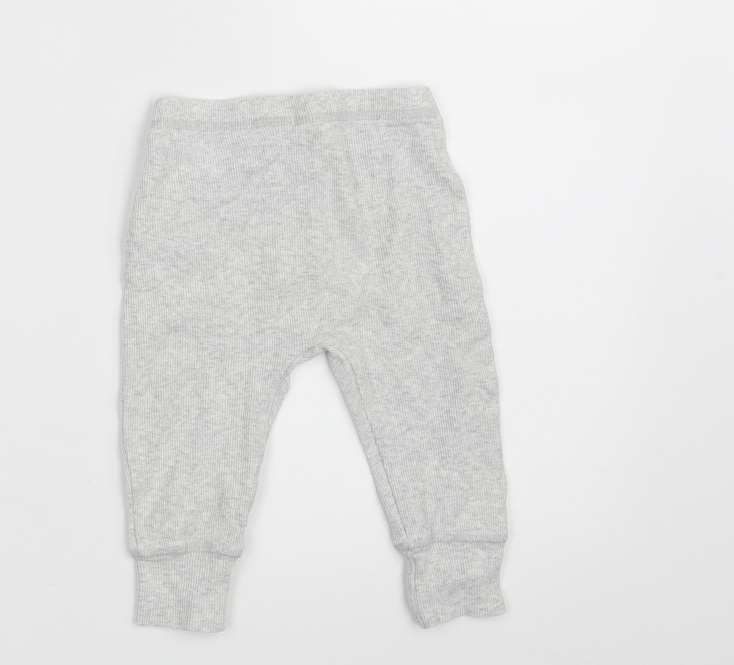 M&S Baby Grey   Jogger Leggings Size 6-9 Months  - Waist 16in; Inside  leg 9in
