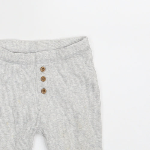 M&S Baby Grey   Jogger Leggings Size 6-9 Months  - Waist 16in; Inside  leg 9in