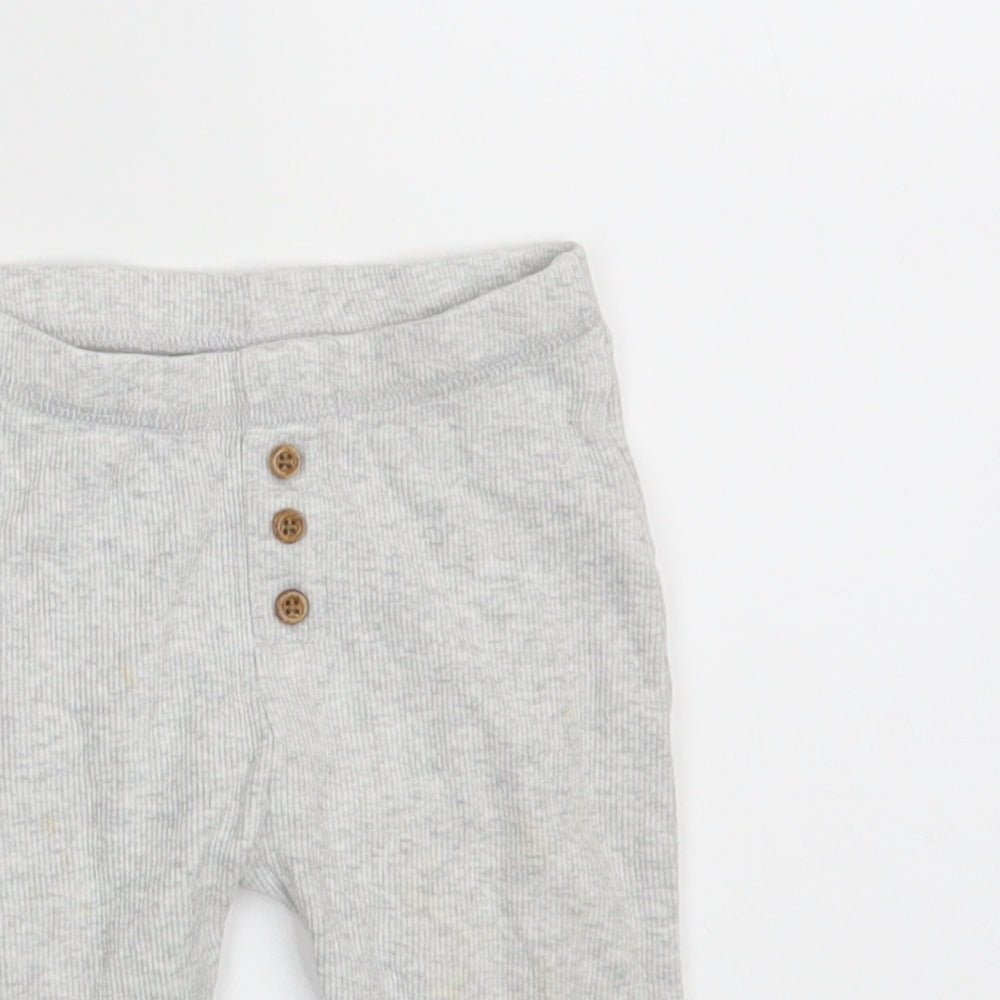 M&S Baby Grey   Jogger Leggings Size 6-9 Months  - Waist 16in; Inside  leg 9in