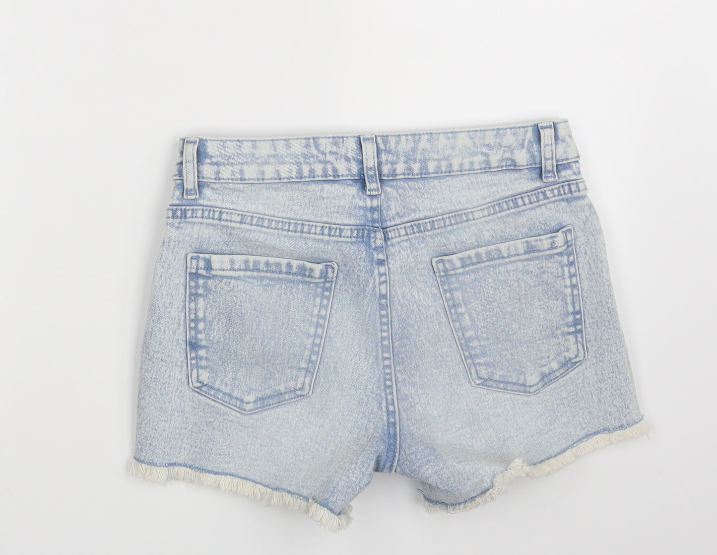 Primark Womens Blue  Denim Hot Pants Shorts Size 10