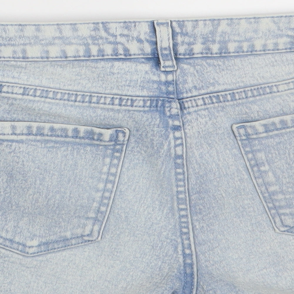 Primark Womens Blue  Denim Hot Pants Shorts Size 10