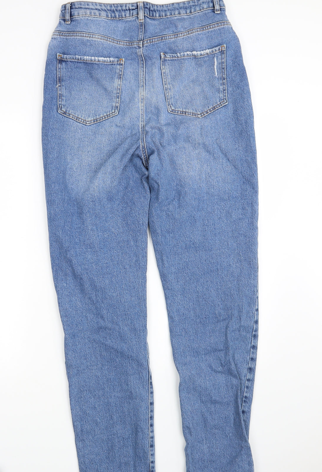 New Look Womens Blue  Denim Straight Jeans Size 14 L32 in