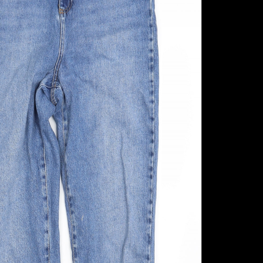 New Look Womens Blue  Denim Straight Jeans Size 14 L32 in