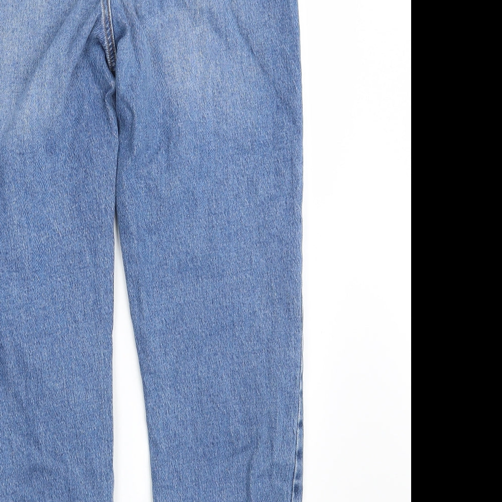 New Look Womens Blue  Denim Straight Jeans Size 14 L32 in