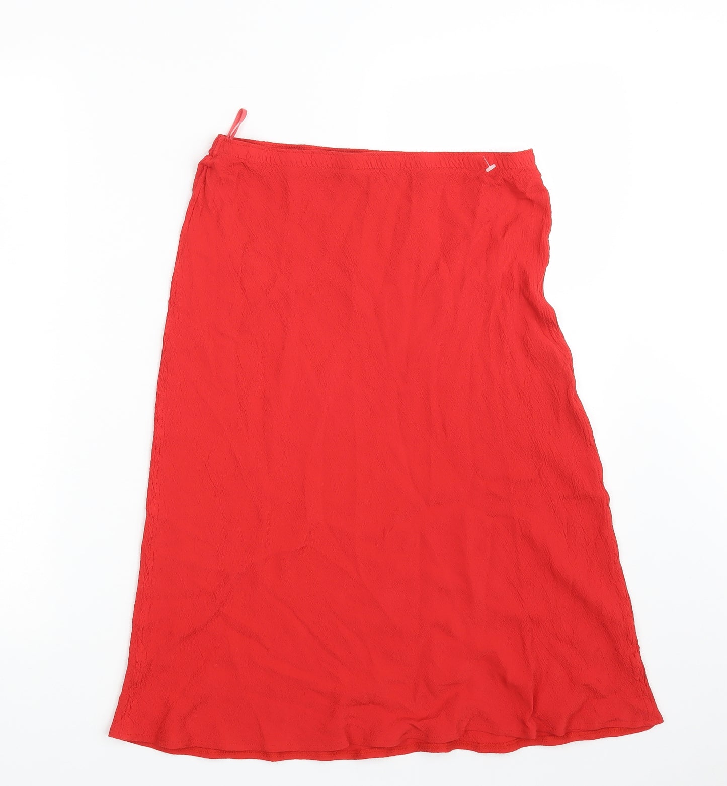 Preworn Womens Red   A-Line Skirt Size 12
