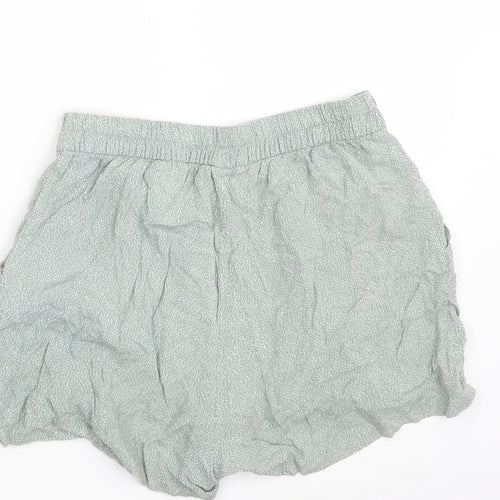 H&M Womens Green Polka Dot  Sweat Shorts Size 8 - Inside Leg 2 Inches