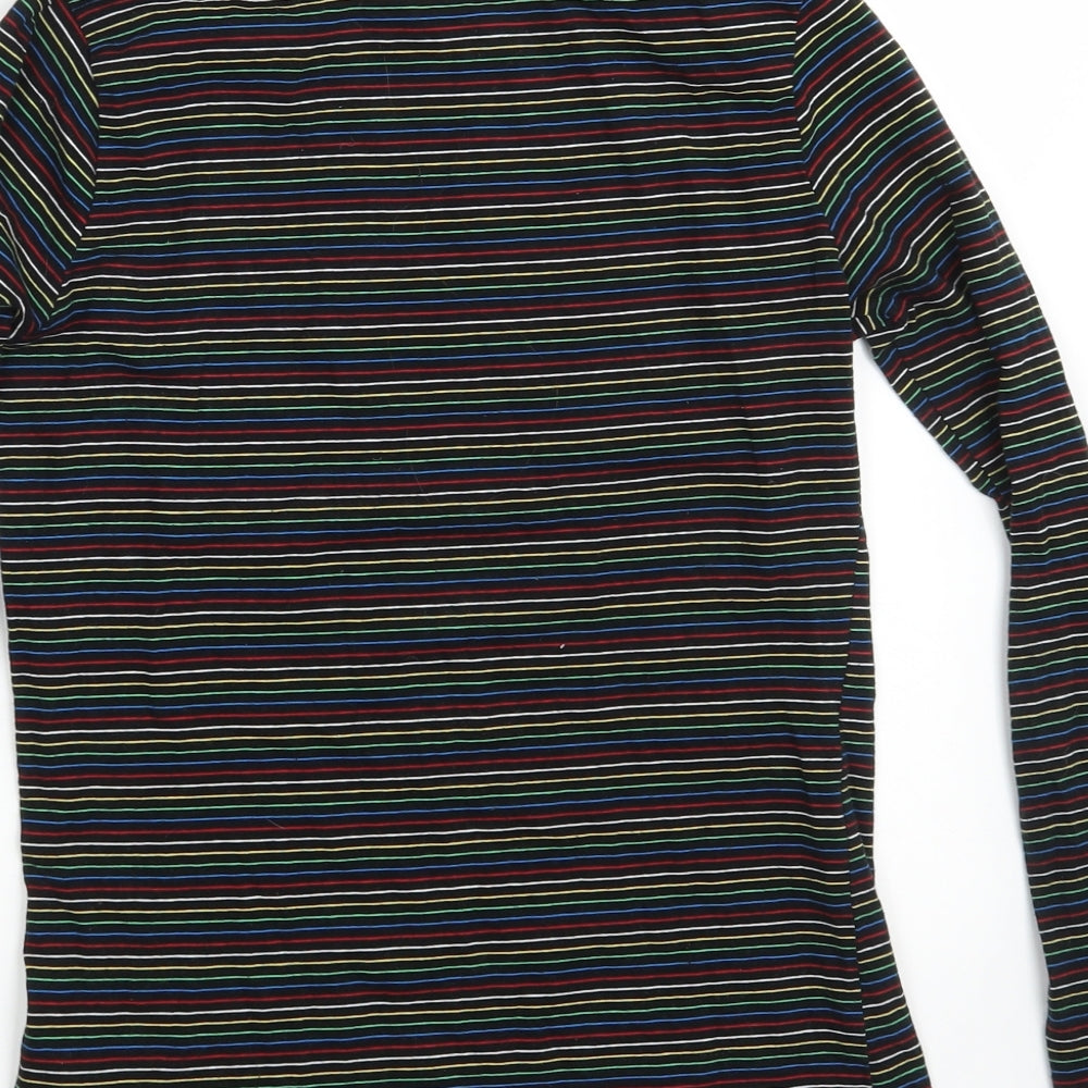 Primark Womens Black Striped  Pullover Sweatshirt Size 10