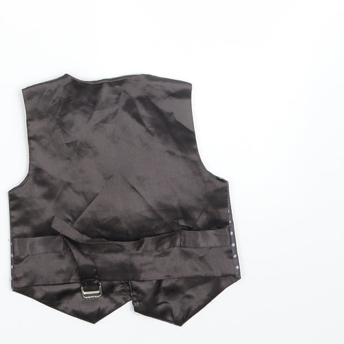 JAMES MORGAN Boys Black Floral  Jacket Waistcoat Size 12 Months