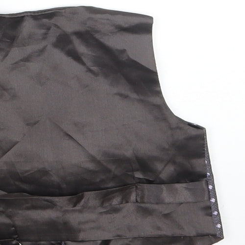 JAMES MORGAN Boys Black Floral  Jacket Waistcoat Size 12 Months