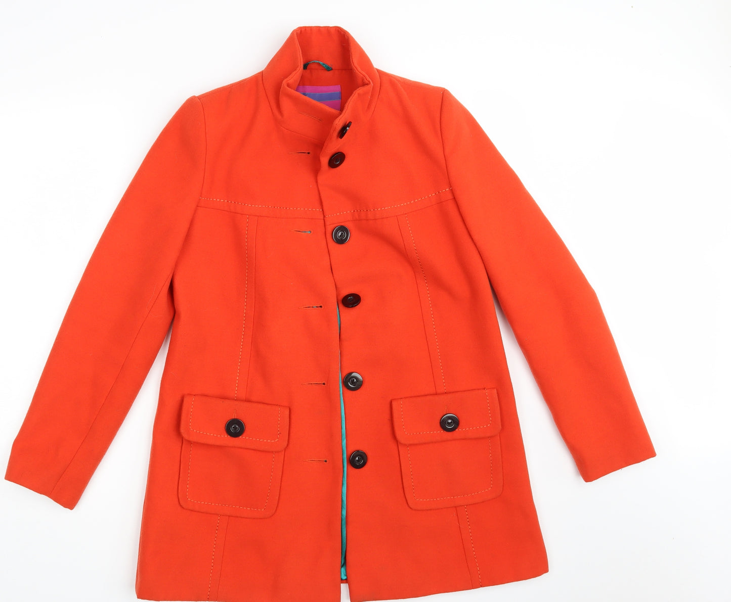 NEXT Womens Red   Overcoat Coat Size 8