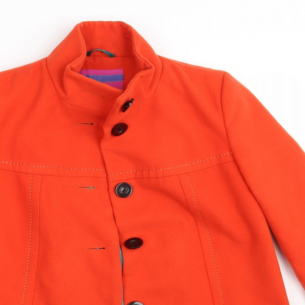 NEXT Womens Red   Overcoat Coat Size 8