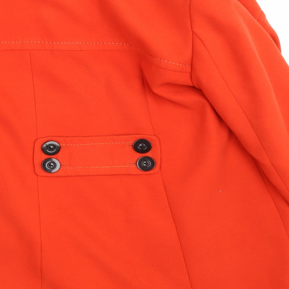 NEXT Womens Red   Overcoat Coat Size 8