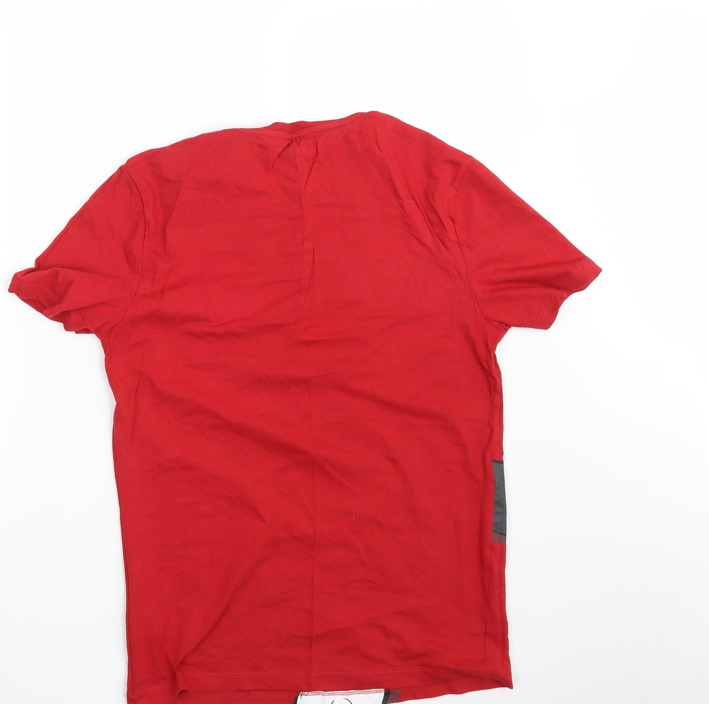 F&F Mens Red    T-Shirt Size S  - Seasonal Christmas Festive Holiday