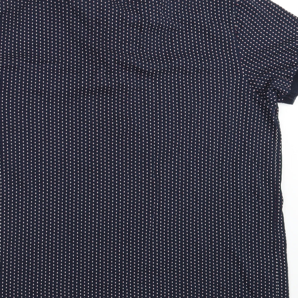 Primark Mens Blue Polka Dot   Polo Size XL