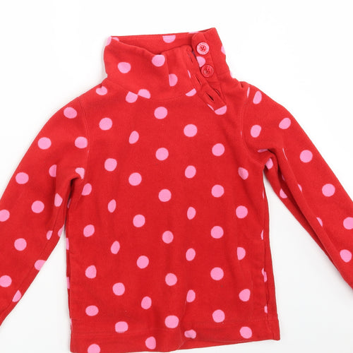 NEXT Girls Red Polka Dot  Pullover Jumper One Size