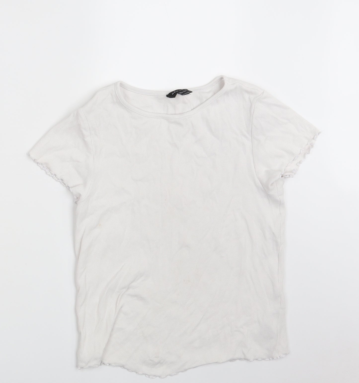 New Look Womens White   Basic T-Shirt Size 16