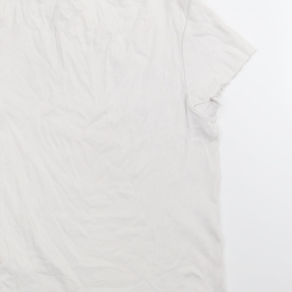New Look Womens White   Basic T-Shirt Size 16