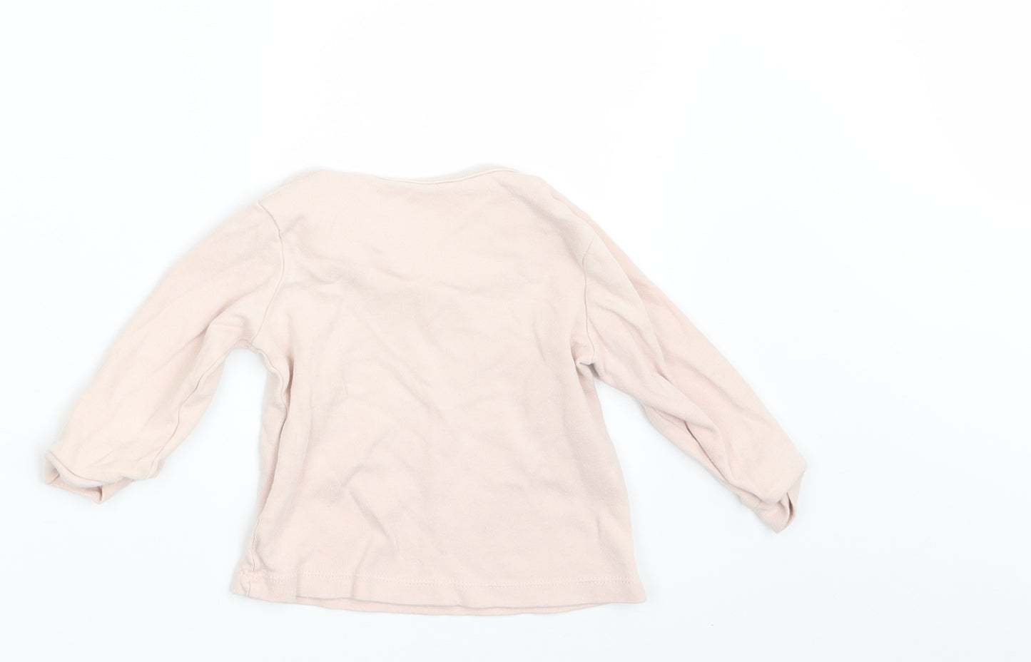 George Girls Pink   Basic T-Shirt Size 9-12 Months