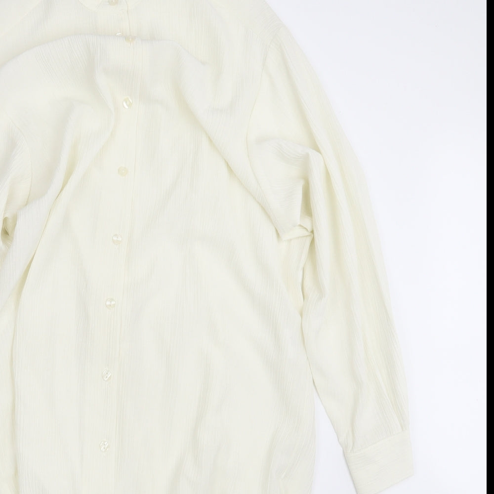 Additions Womens Ivory   Shirt Dress  Size 14