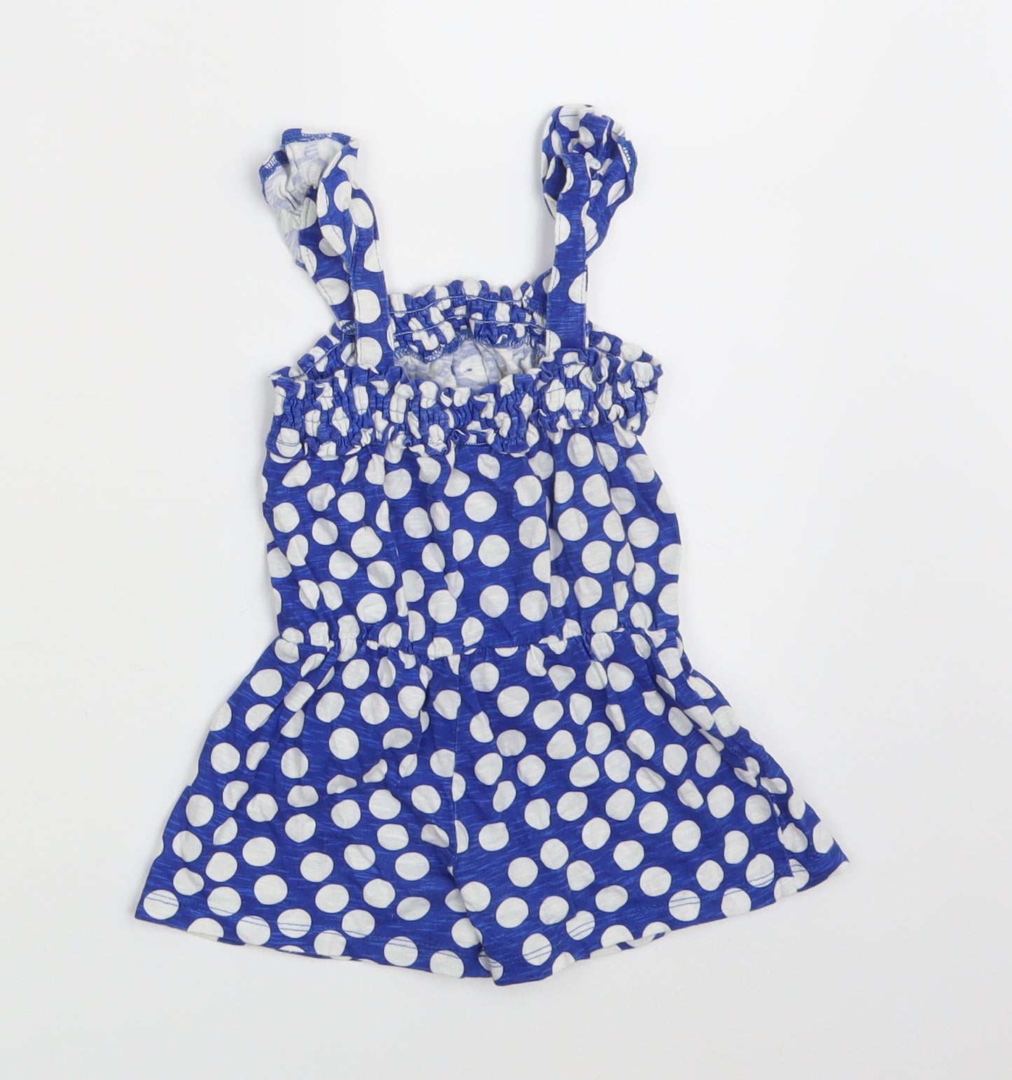 NEXT Girls Blue Polka Dot  Babygrow One-Piece Size 9-12 Months